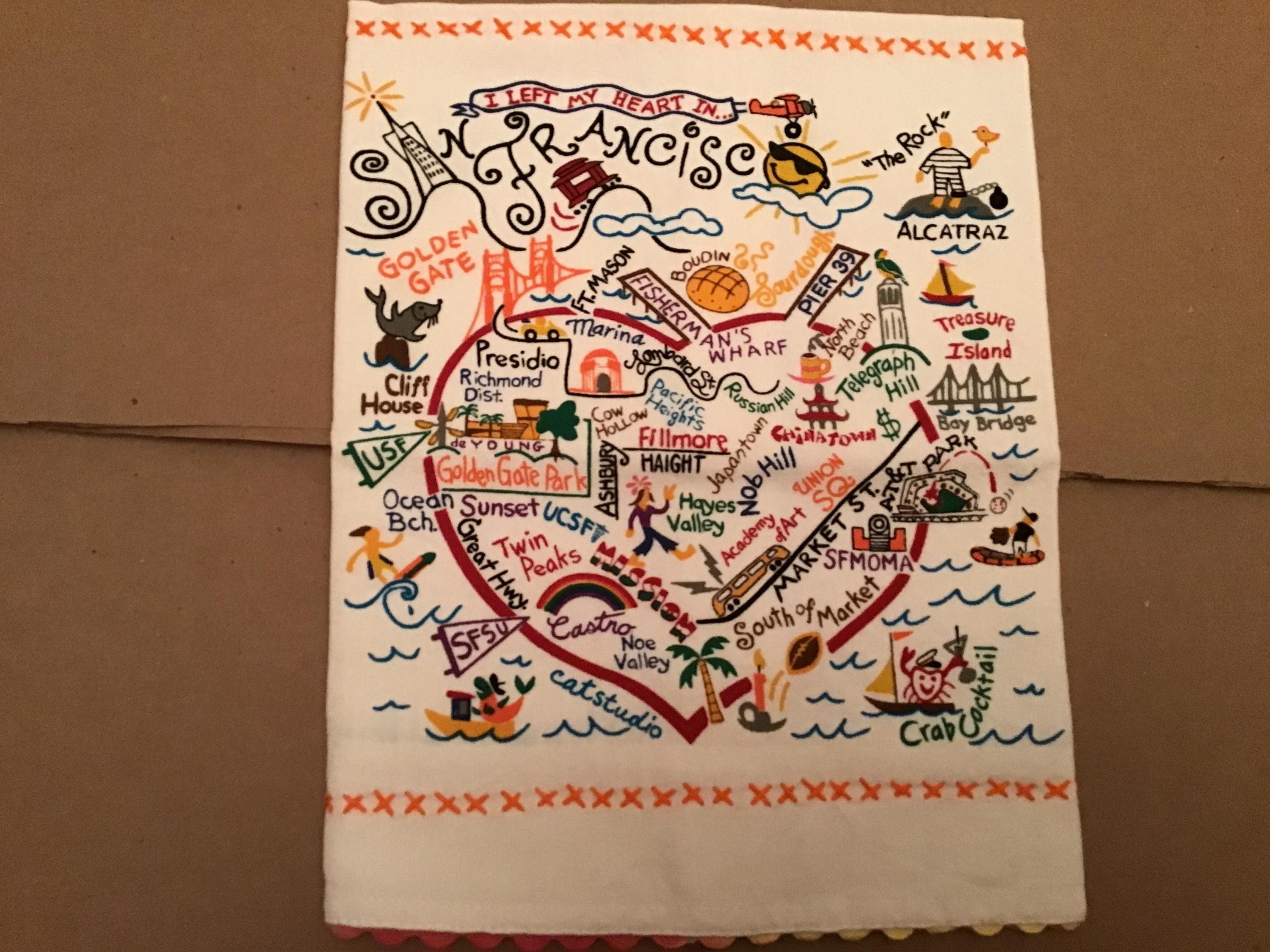 Catstudio San Francisco Towel Dish Towel Home Gifts House Decor Kitchen Towel