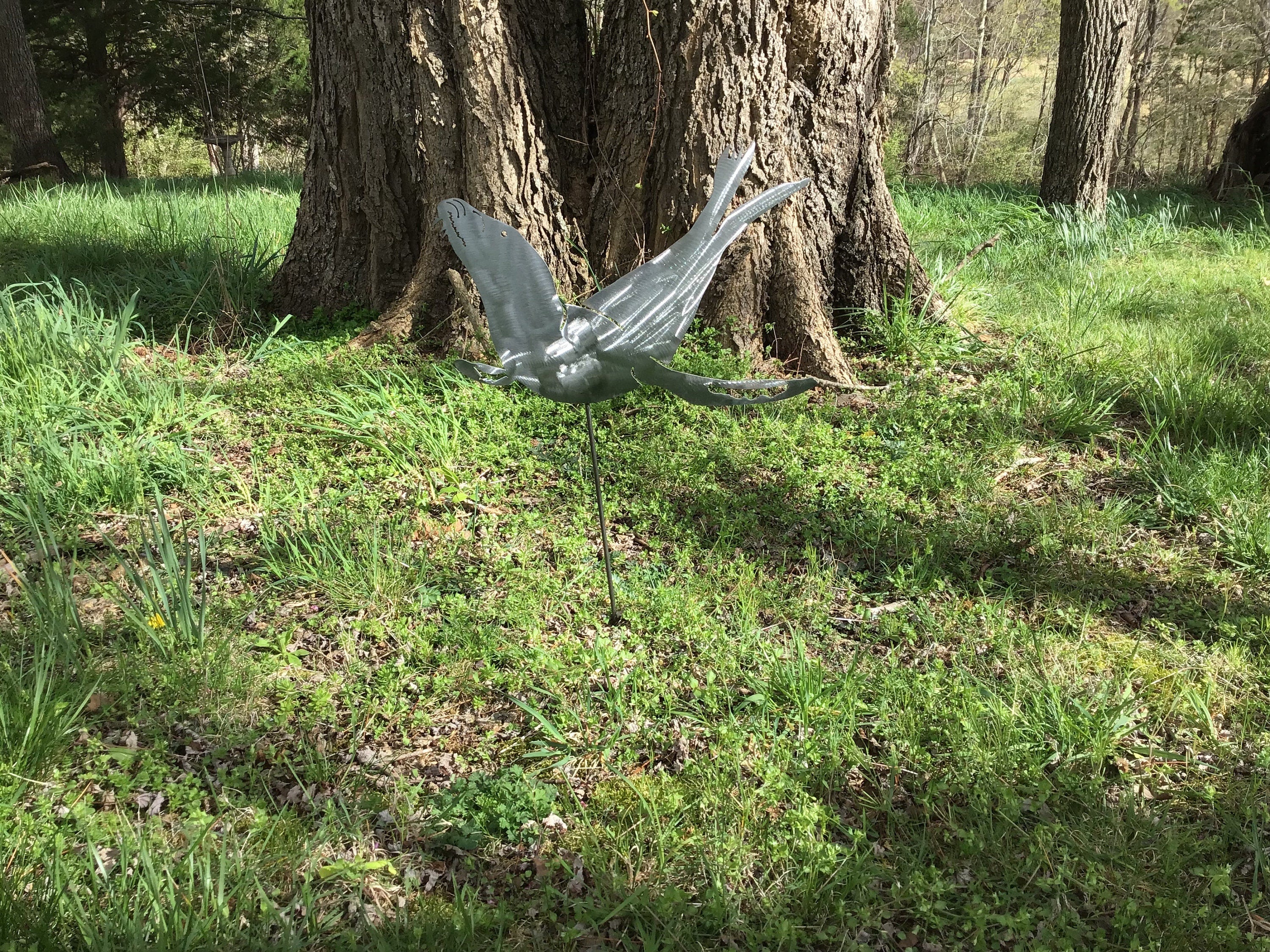 Sea Lion Garden Stake California Sea Lion Yard Stake Lawn Decor Garden Accessories Metal Art