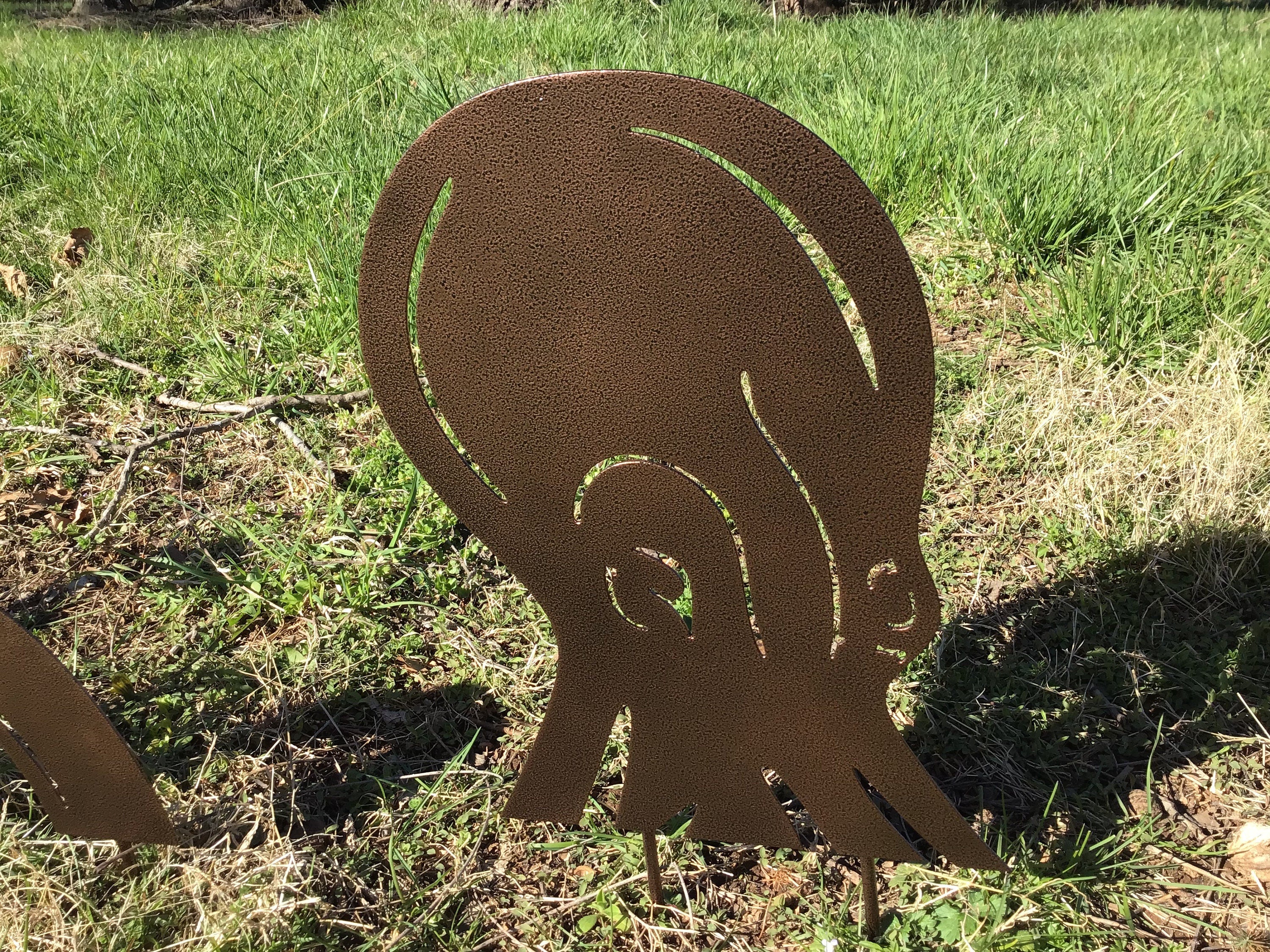 Octopus Garden Stakes Copper Penny Metal Octopus Krakken Sea Life Outdoor Metal Art