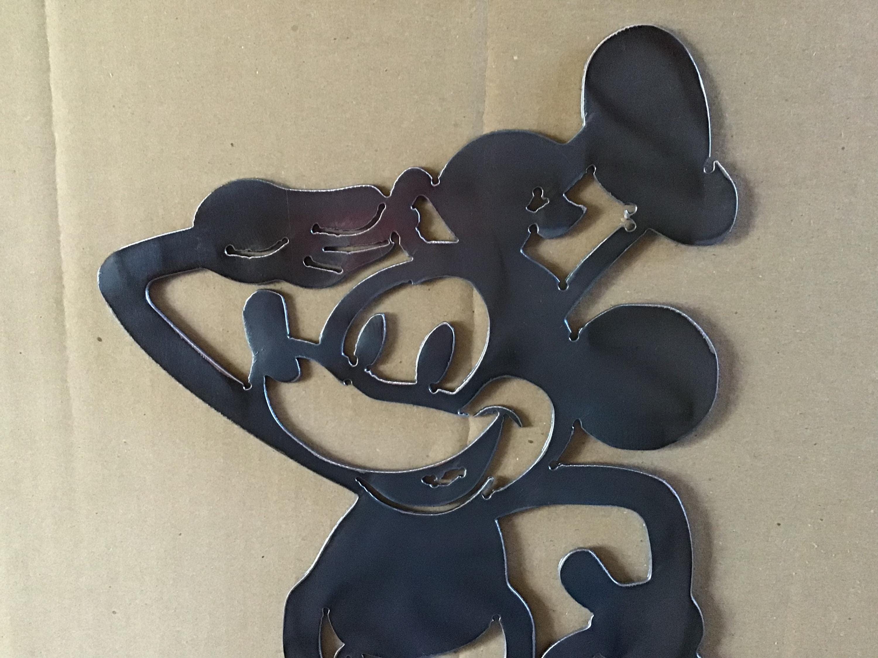 Steamboat Willie Yard Stake Garden Art Metal Art Metal Yard Art Disney Garden Stake Disney Metal Art Gardening Gifts Home Decor