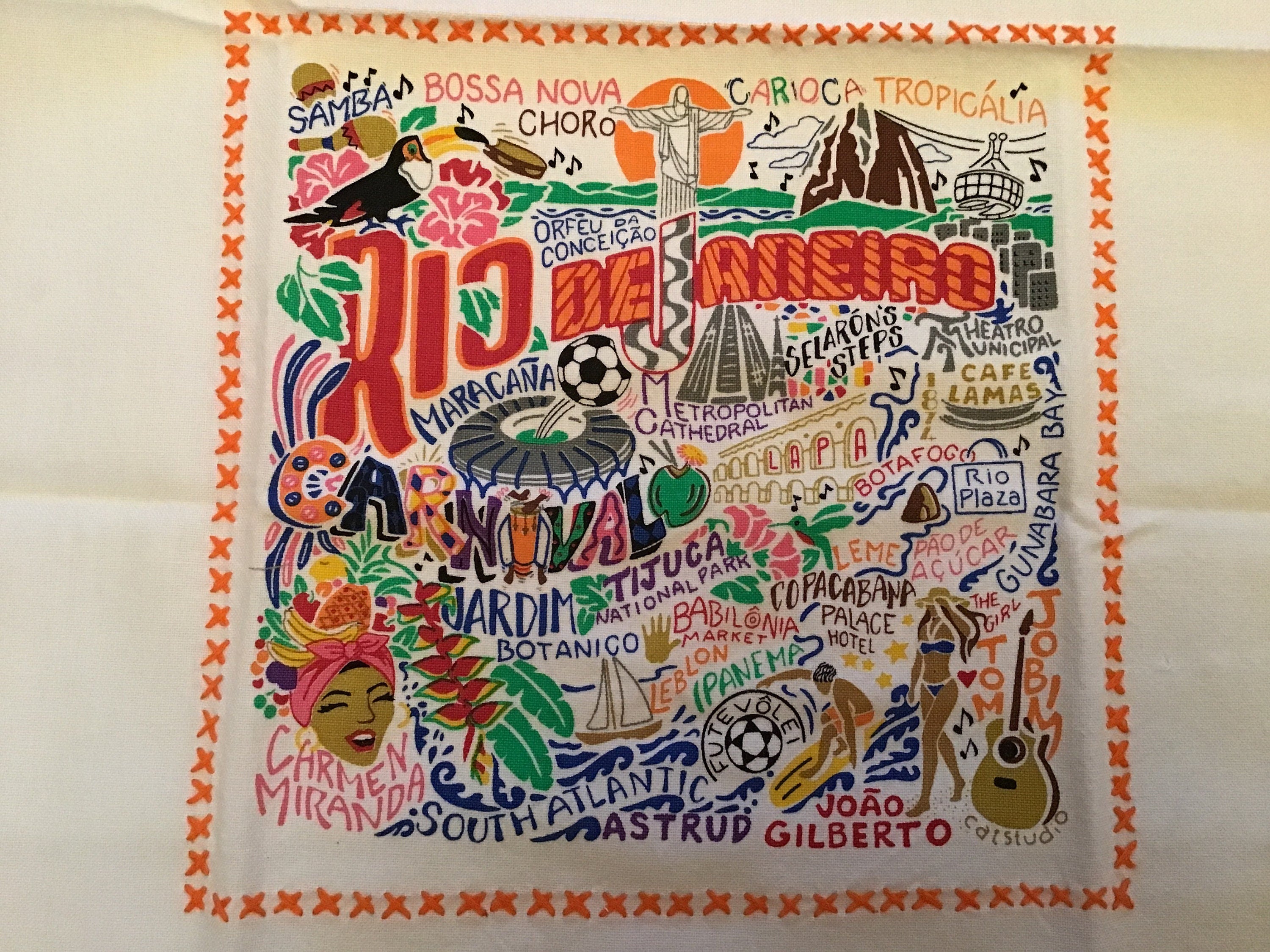 Catstudio Towels Australia Rio de Janeiro Ireland Canada Rome Souvenir Towels Dish Towels Hand Towels