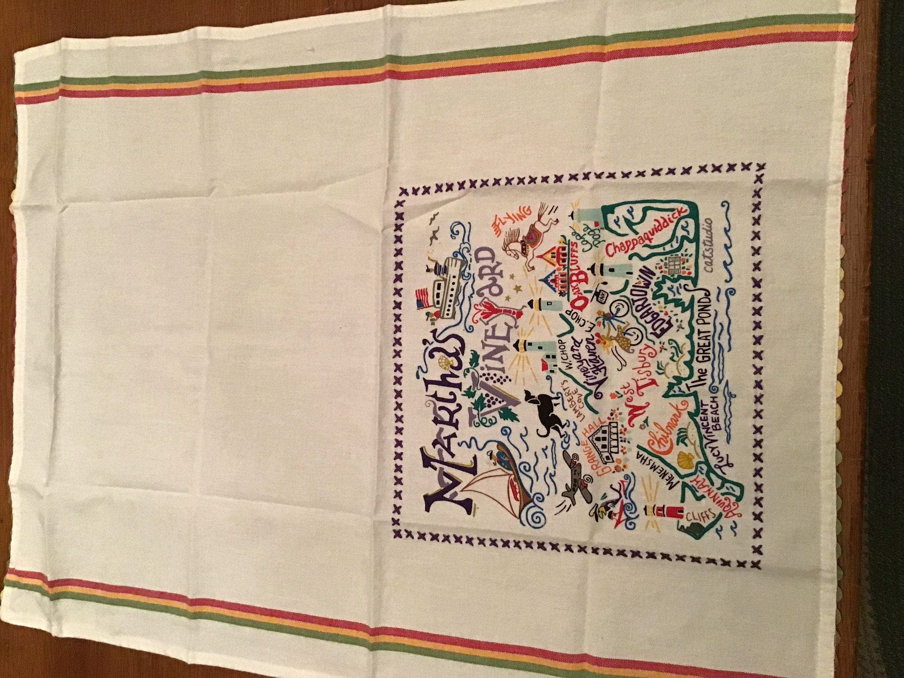 Martha’s Vineyard Catstudio Towel Hand Towel Bar Towel Kitchen Towel Catstudio Design