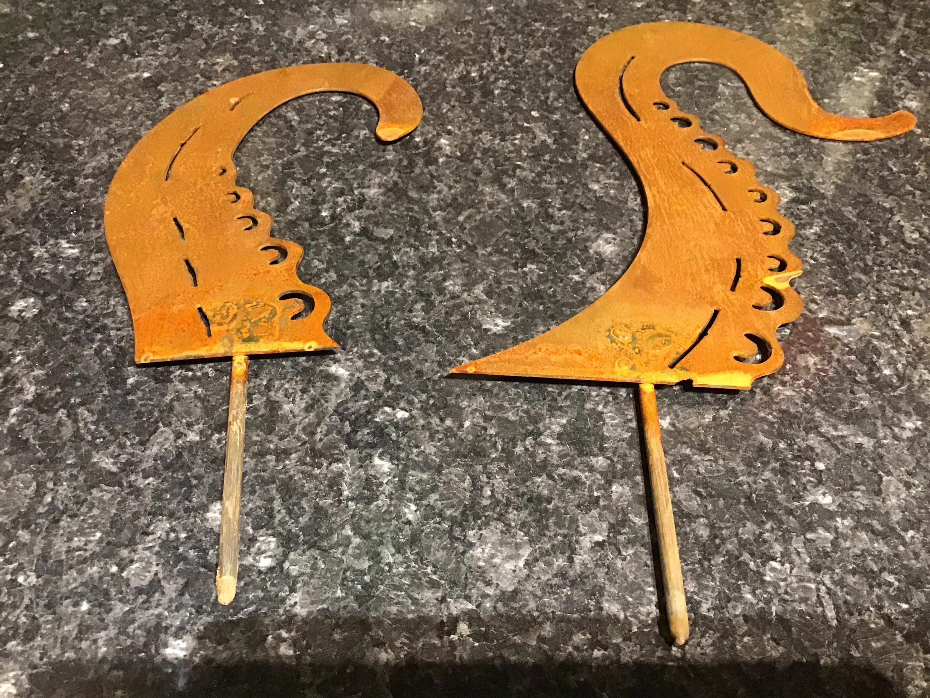 Giant Octopus Garden Stake Yard Art 6 Piece Set Octopus Garden