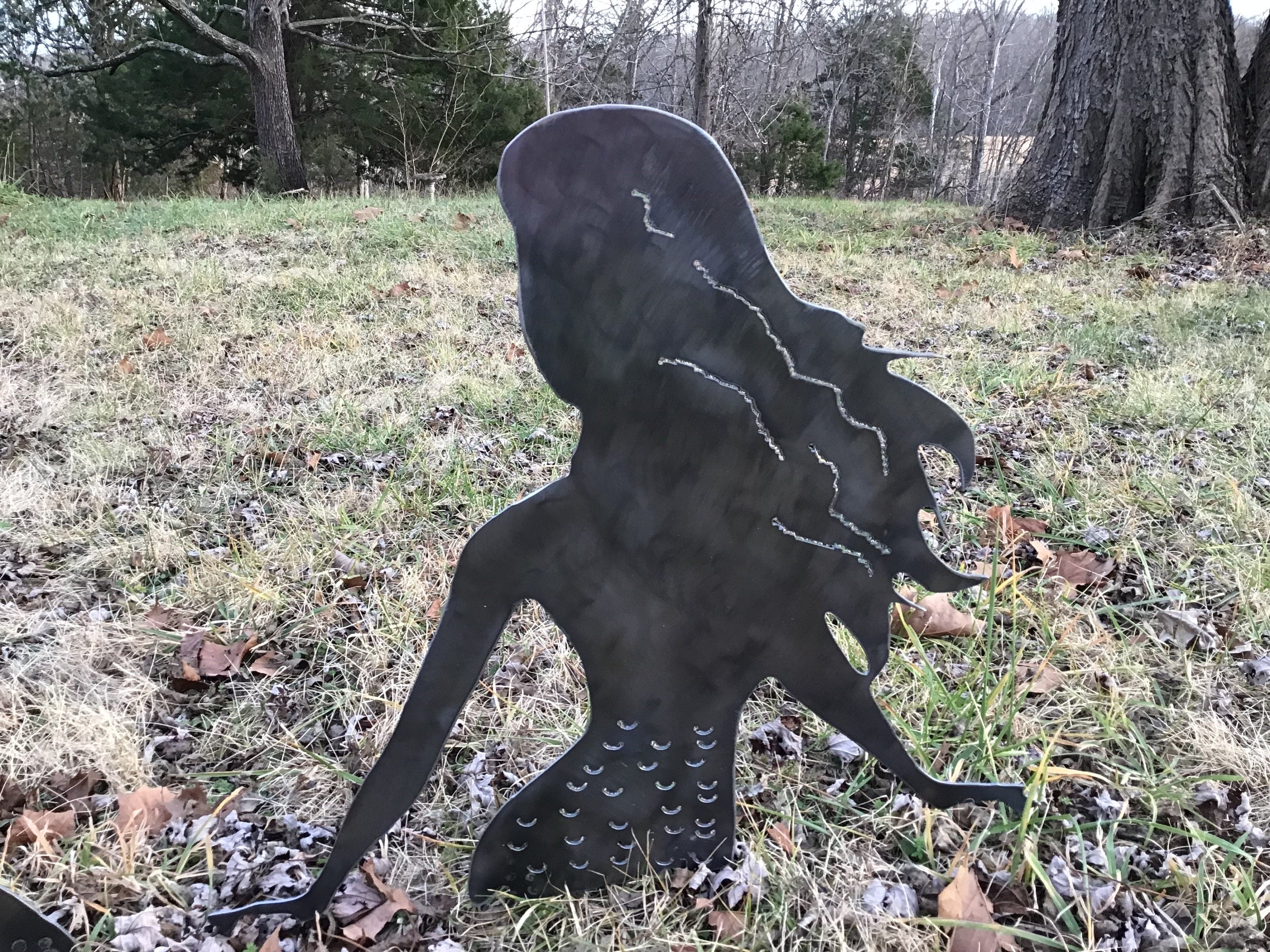 Mermaid Garden Stakes Mermaid Metal Art Yard Art Garden Decoration Patio Decor