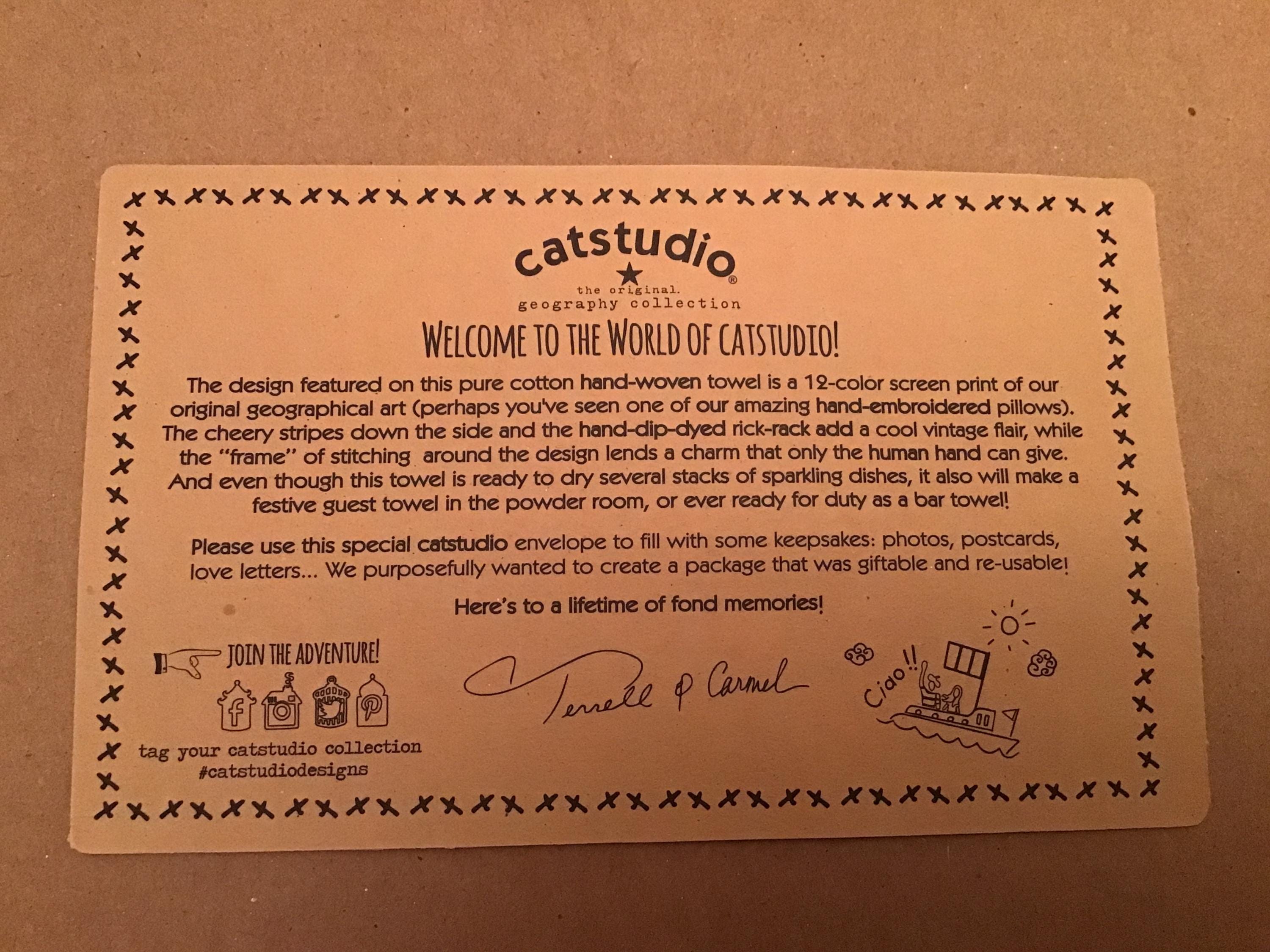 Catstudio Chicago Decorative Towel Kitchen Towel Home Decor