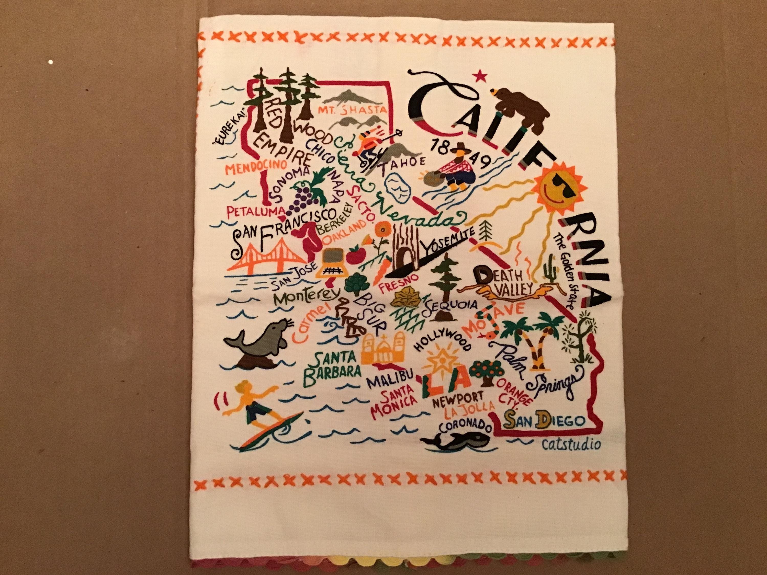 Catstudio California Hand Towel Kitchen Towel Home Decor Housewarming Gift