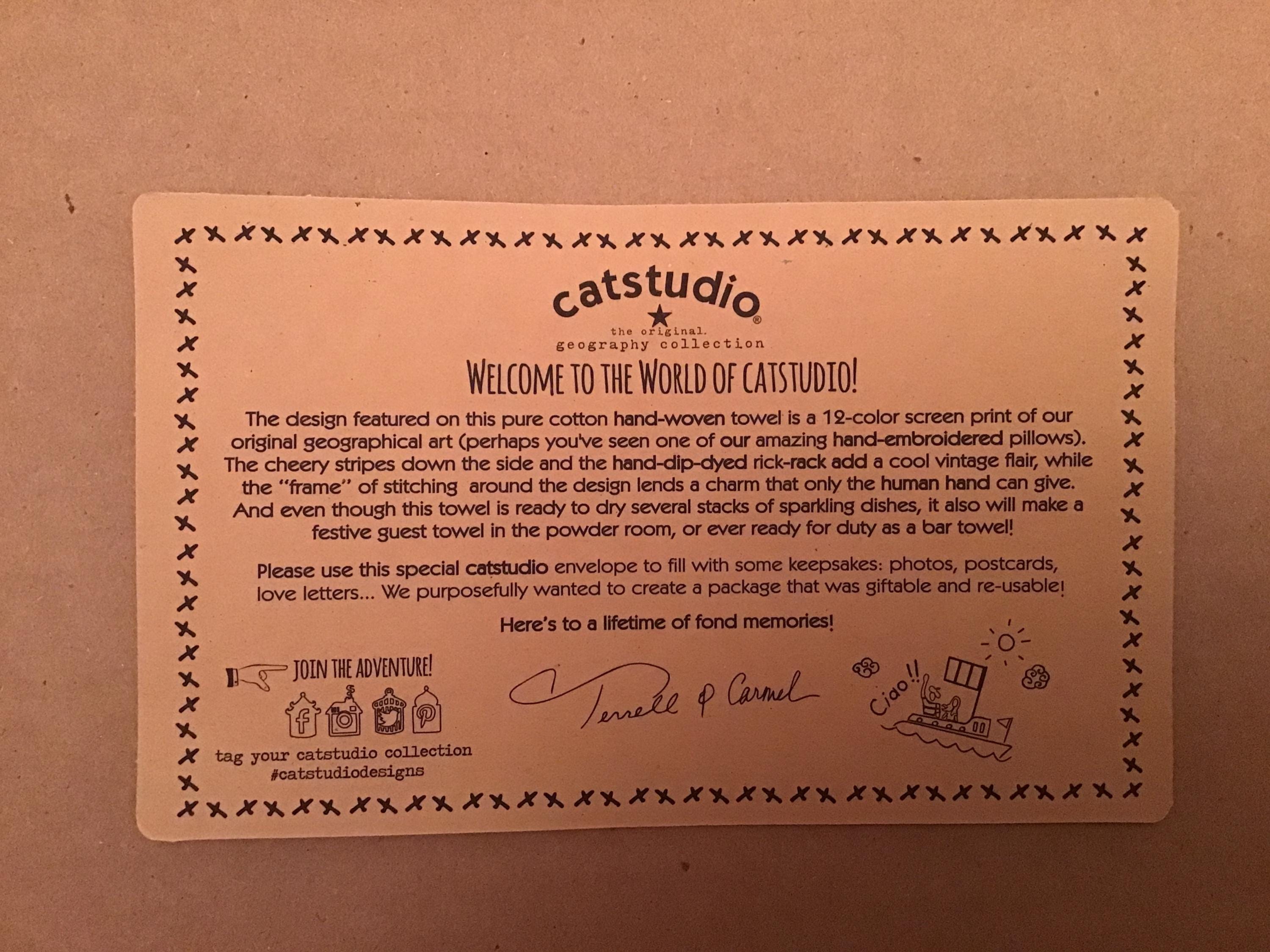 Catstudio San Francisco Towel Dish Towel Home Gifts House Decor Kitchen Towel