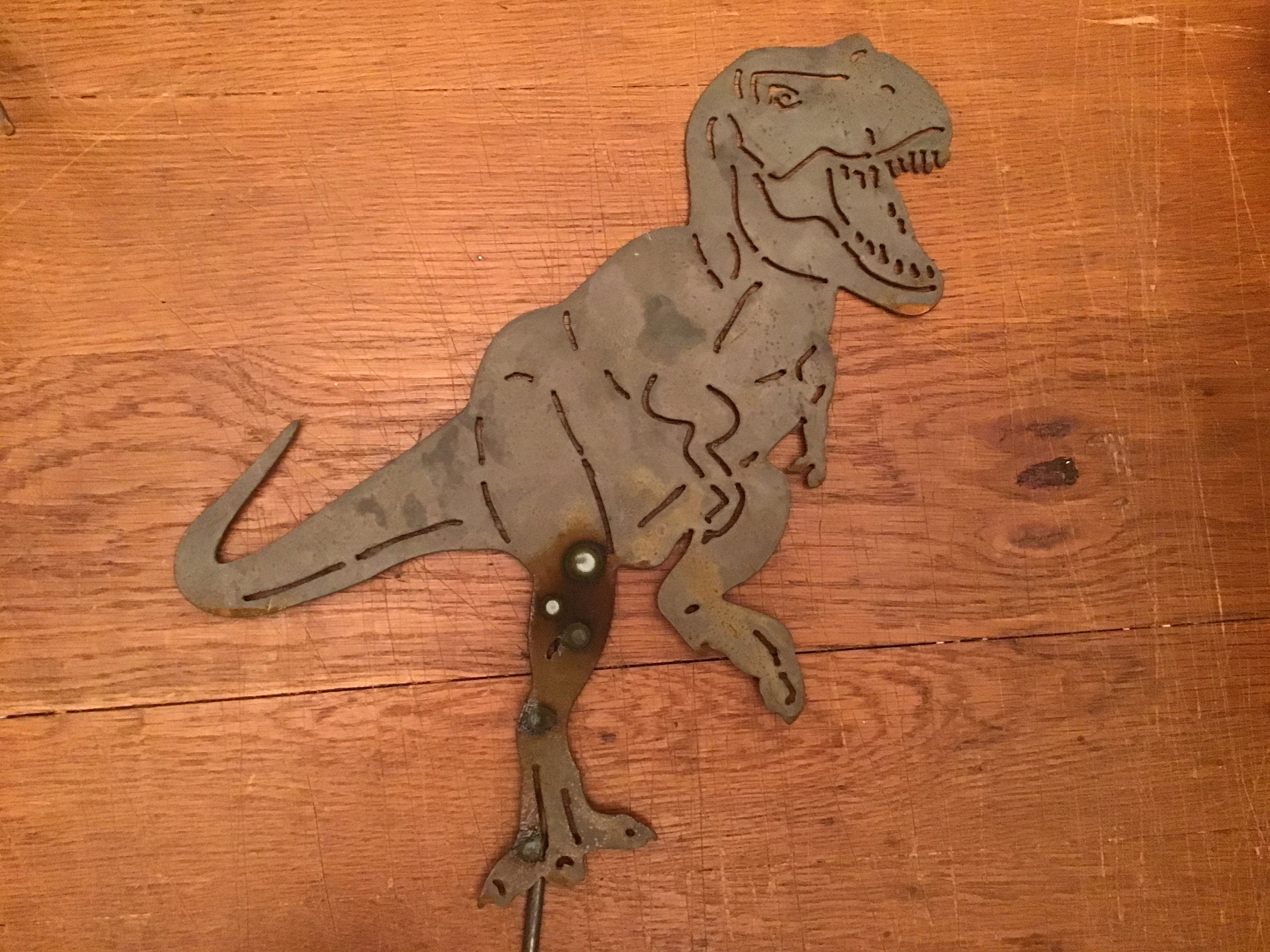 Dinosaur Garden Stake Tyrannosaurus Rex Yard Art Garden Accessories Dinosaur Yard Art