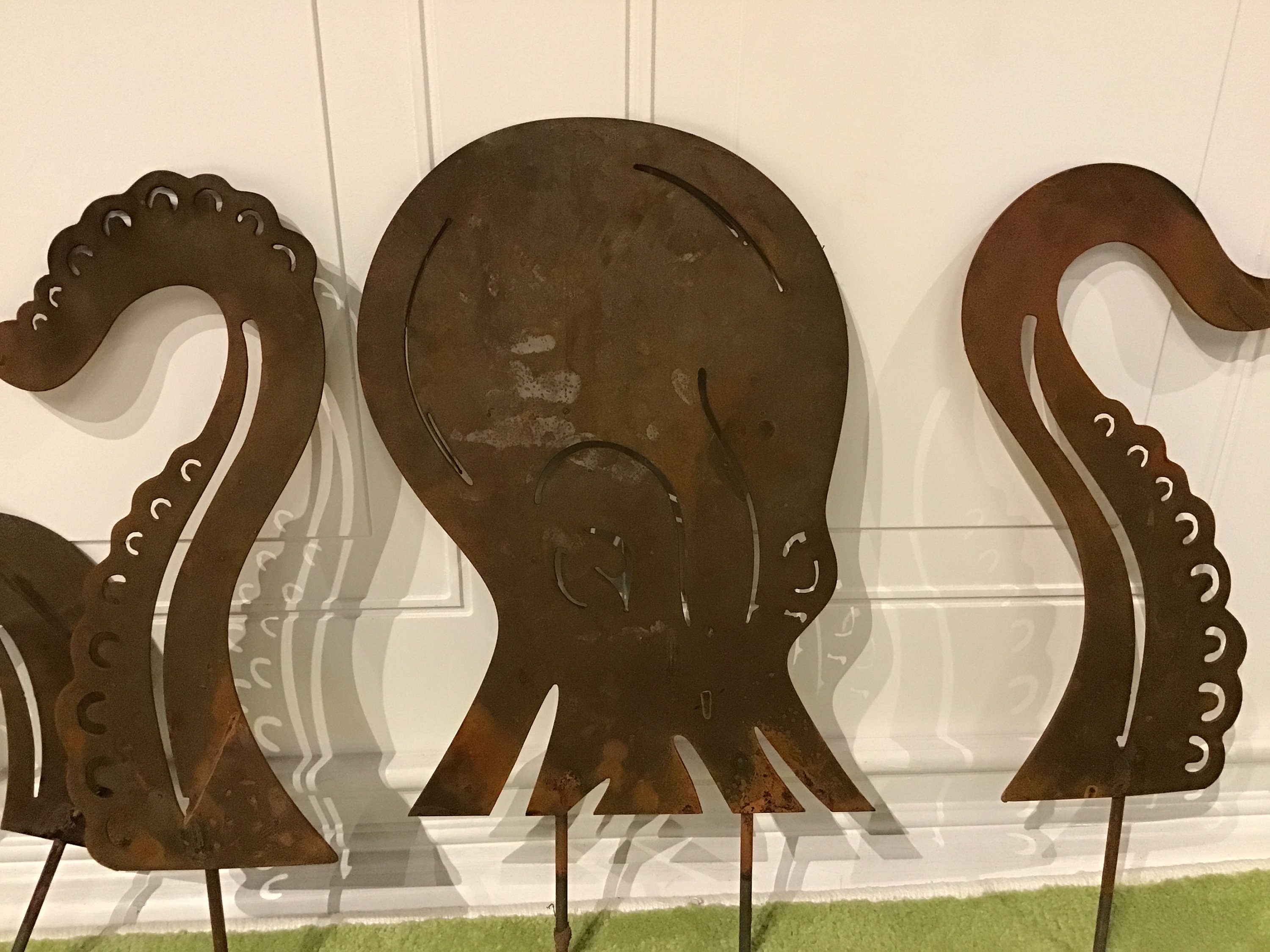 Octopus Garden Stake Large Octopus Lawn Ornament Yard Art