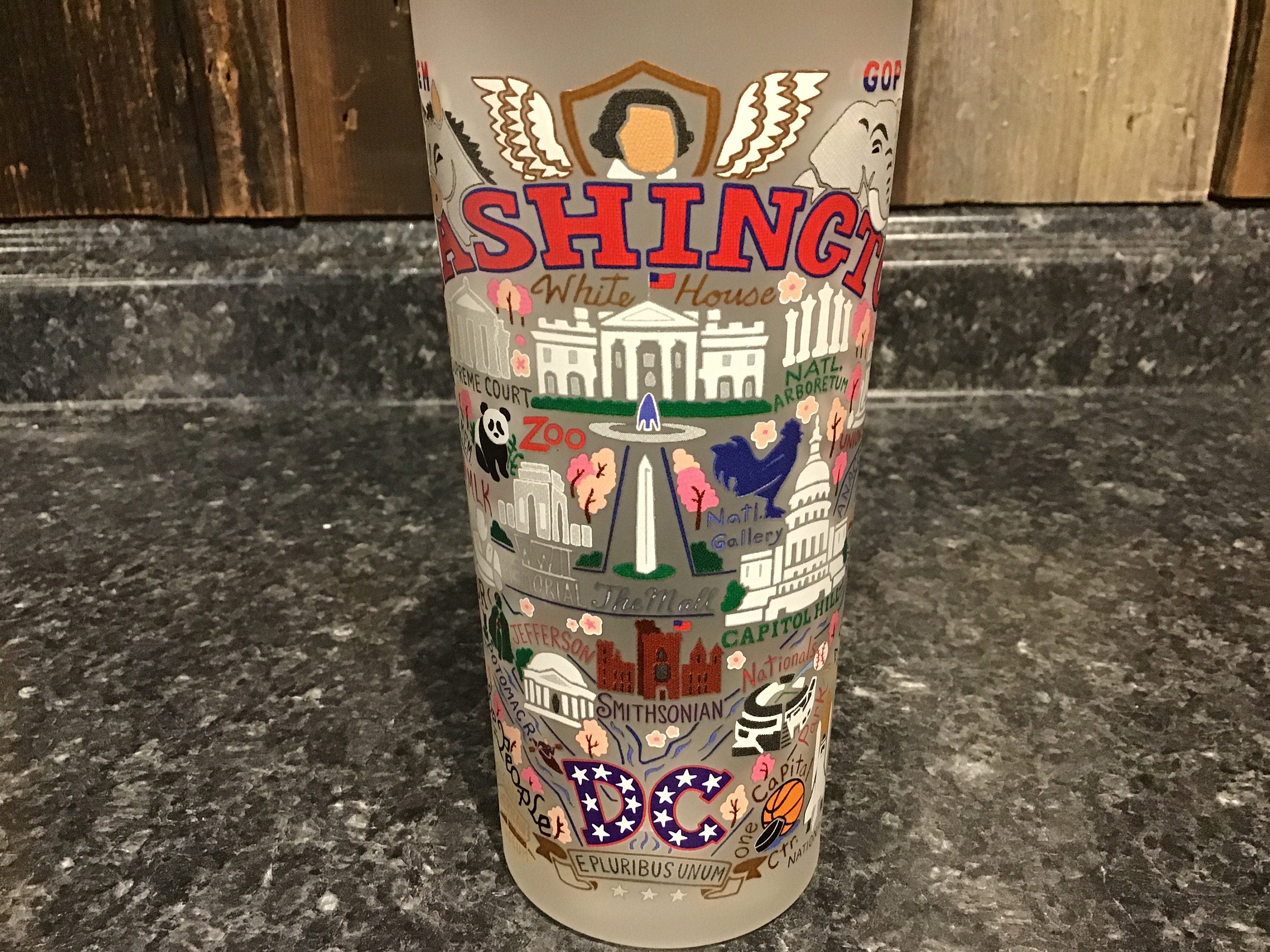 Washington D. C. Drinking Glass Catstudio