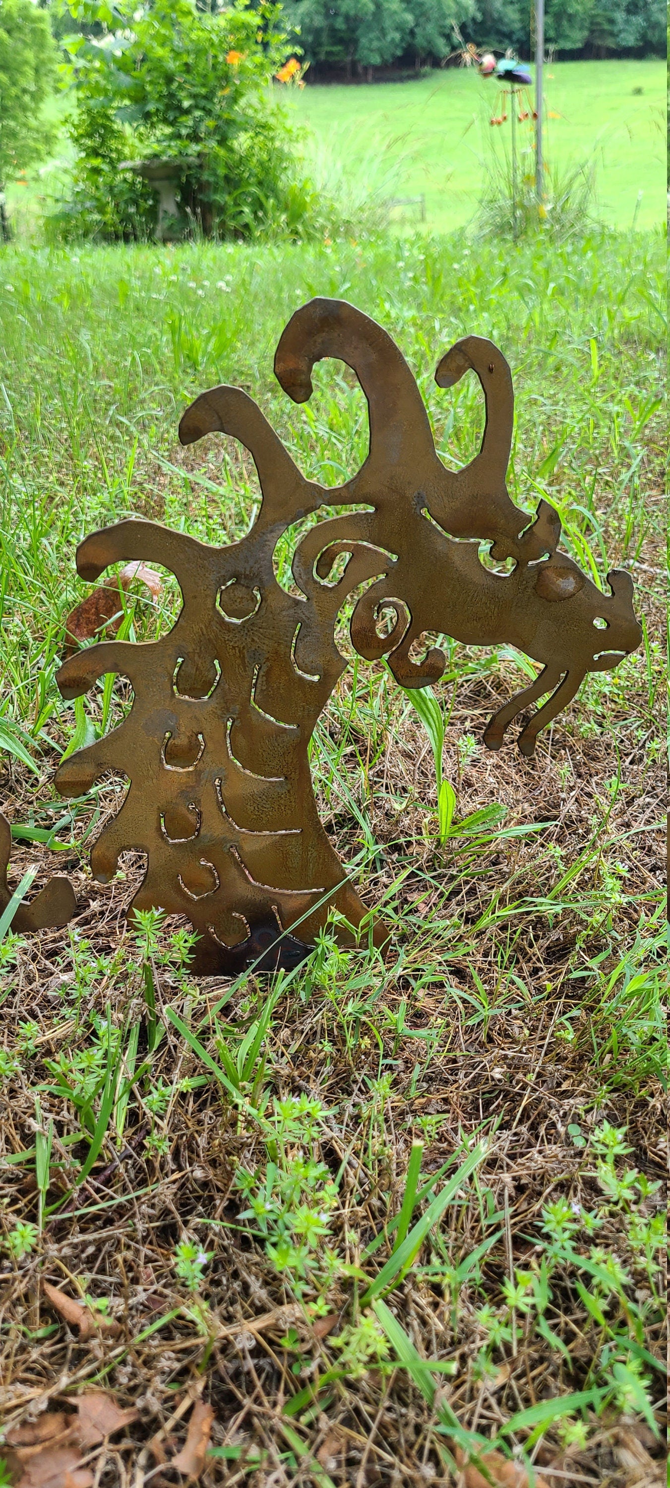 Sea Serpent Garden Stakes Dragon Garden Stake Sea Monster Yard Art Garden Decor Metal Art Dragon