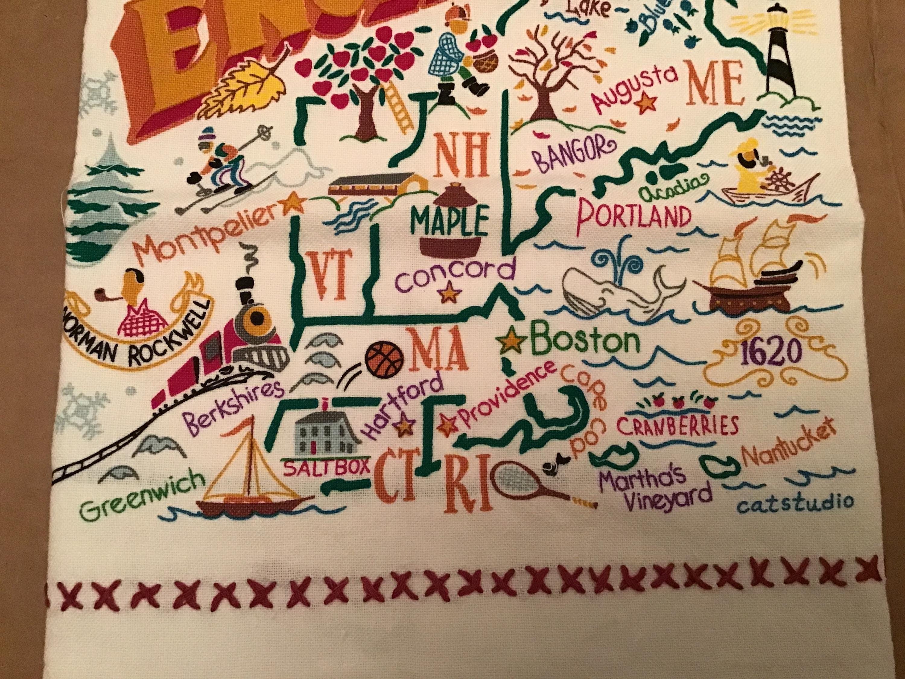 Catstudio New England Hand Towel Home Decor Bar Towel Dish Towel