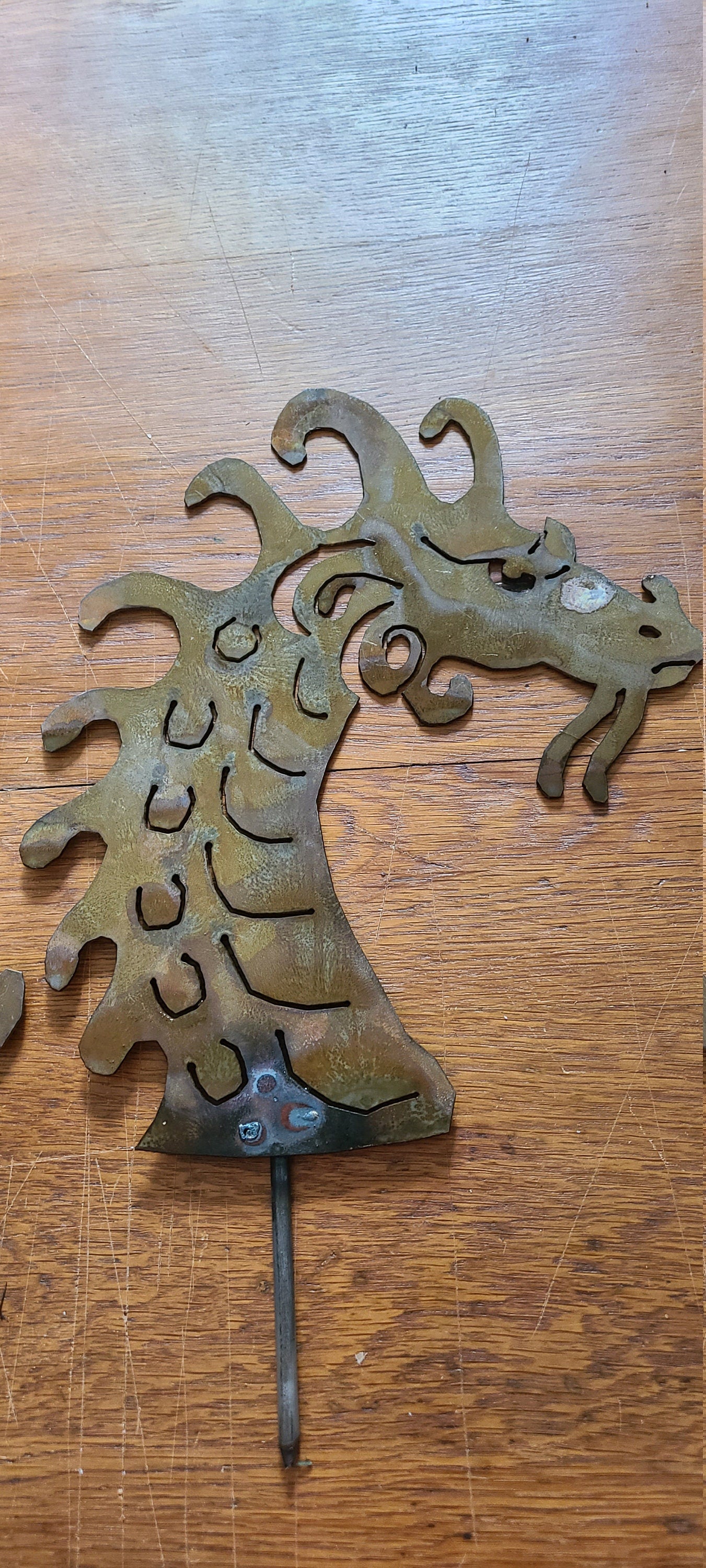 Sea Serpent Garden Stakes Dragon Garden Stake Sea Monster Yard Art Garden Decor Metal Art Dragon