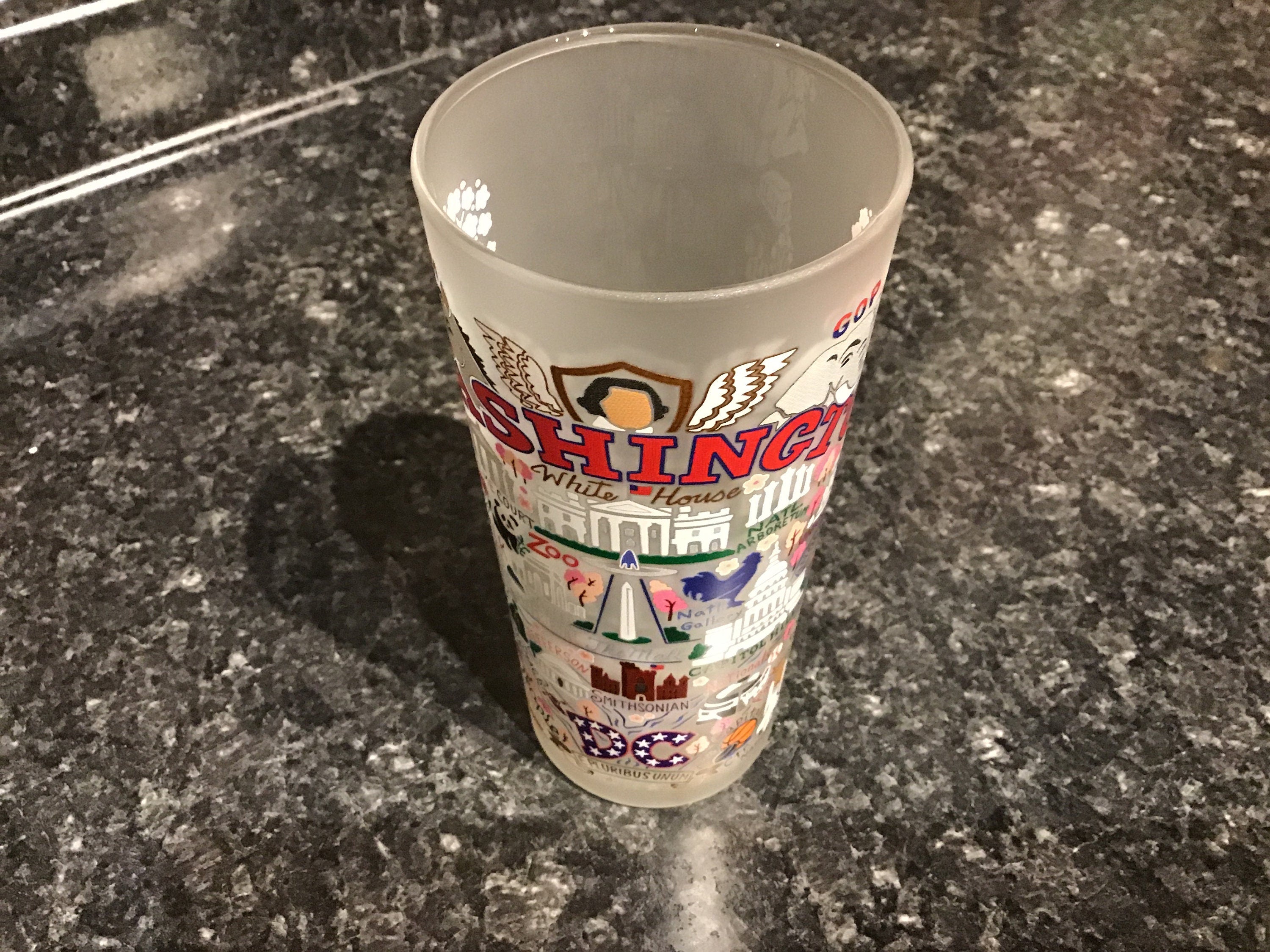 Washington D. C. Drinking Glass Catstudio