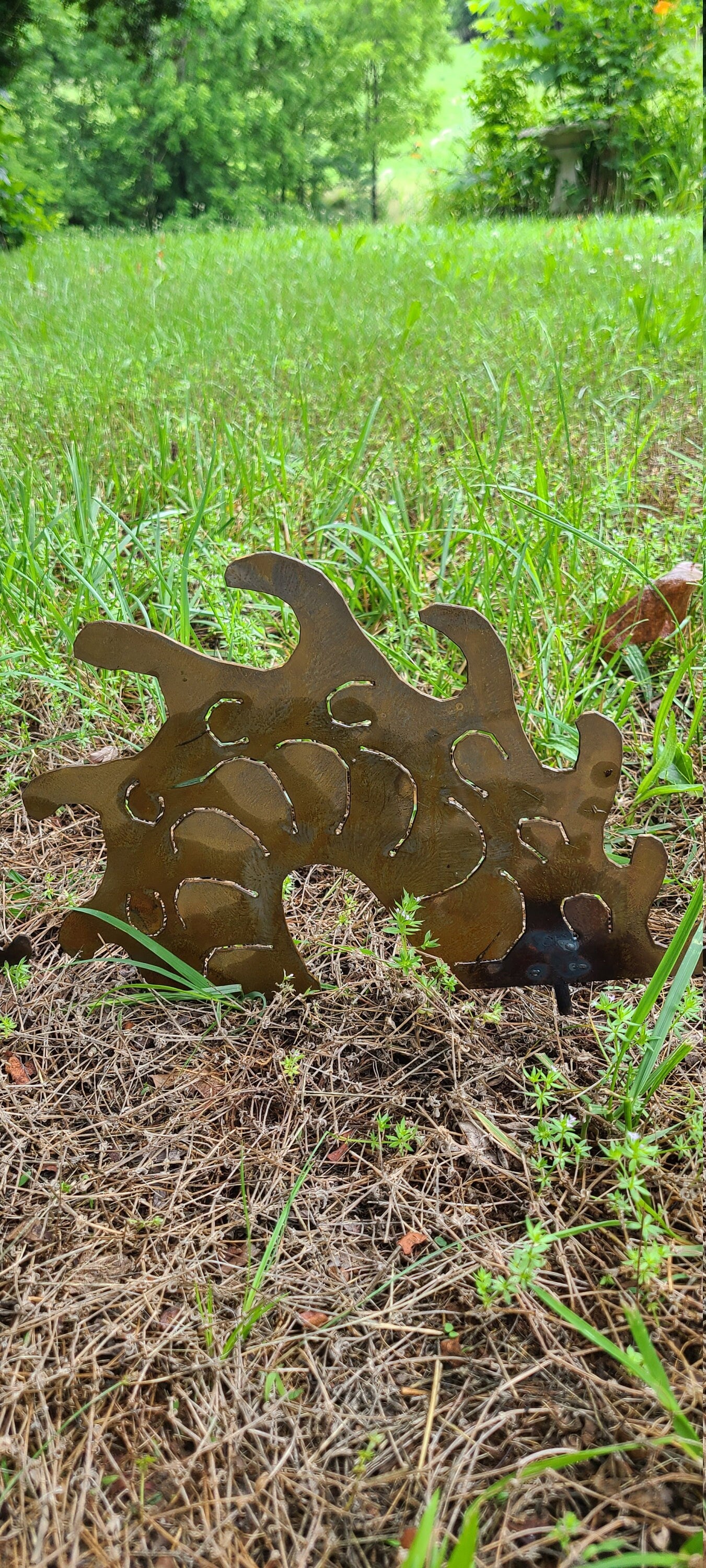 Sea Serpent Garden Stakes Dragon Garden Stake Sea Monster Yard Art Garden Decor Metal Art Dragon