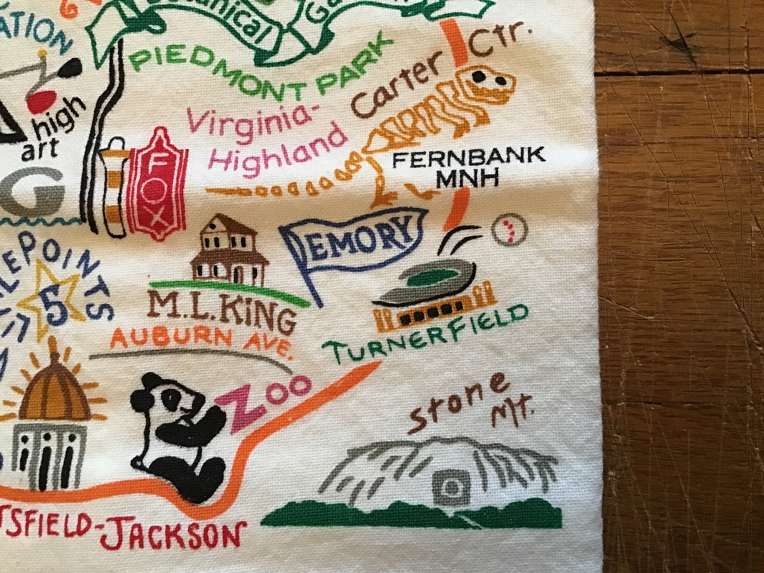 Atlanta Catstudio Hand Towel Tea Towel Decorative Towel Home Decor Georgia Dome