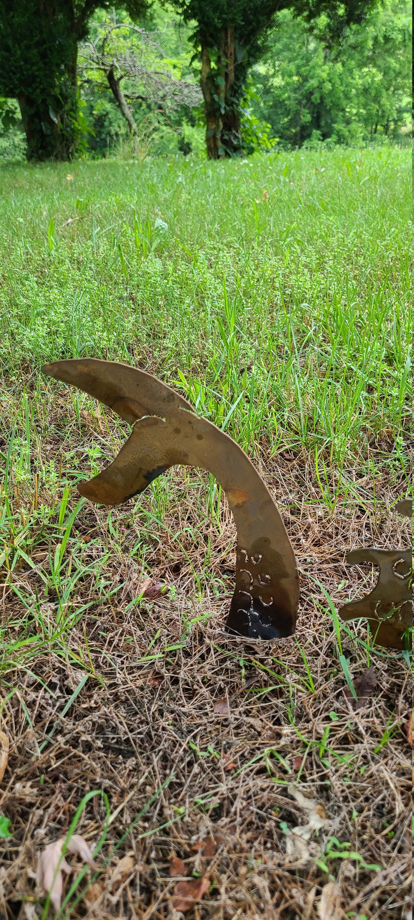 Sea Serpent Garden Stakes Dragon Garden Stake Sea Monster Yard Art Garden Decor Metal Art Dragon