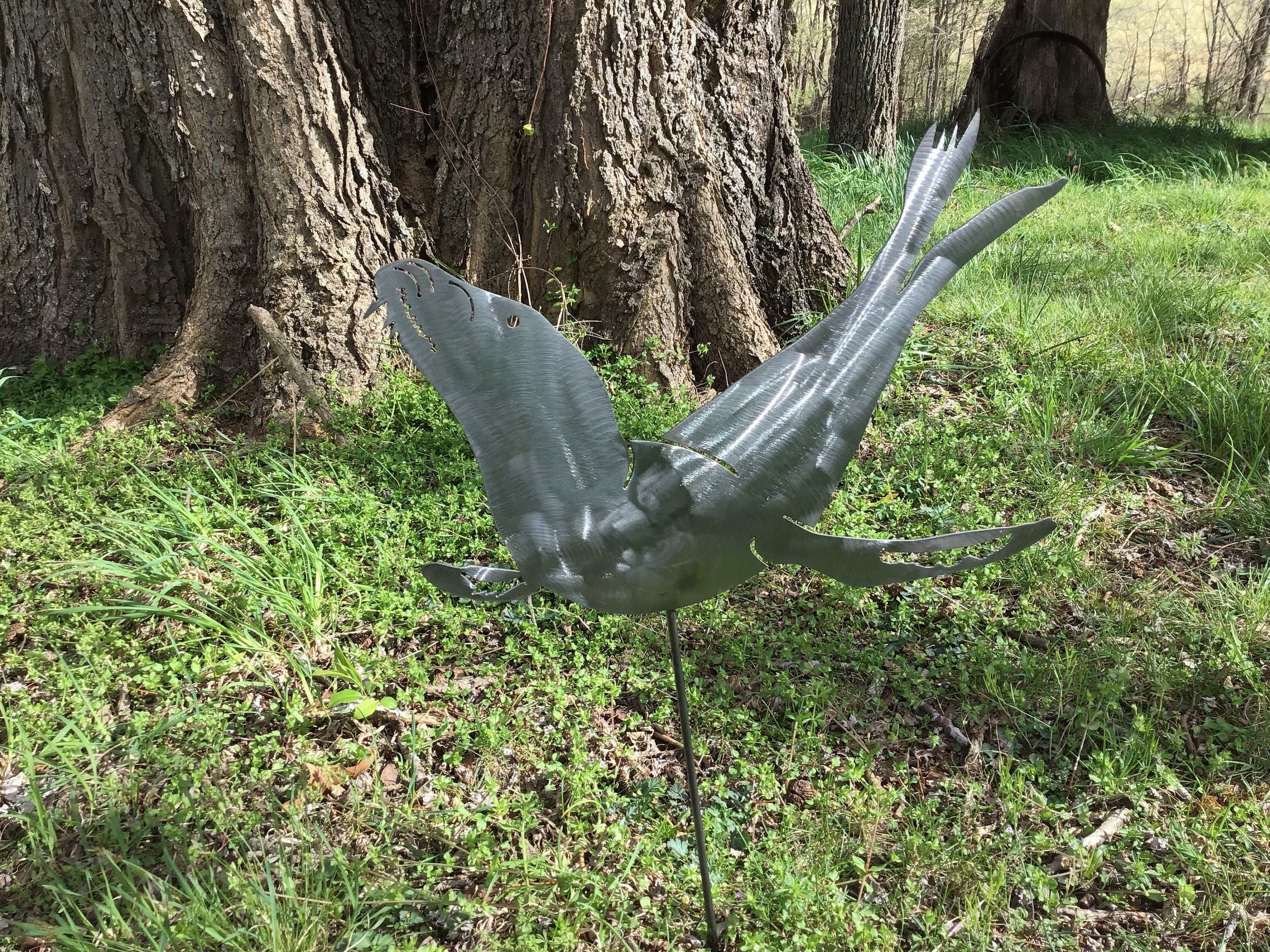 Sea Lion Garden Stake California Sea Lion Yard Stake Lawn Decor Garden Accessories Metal Art