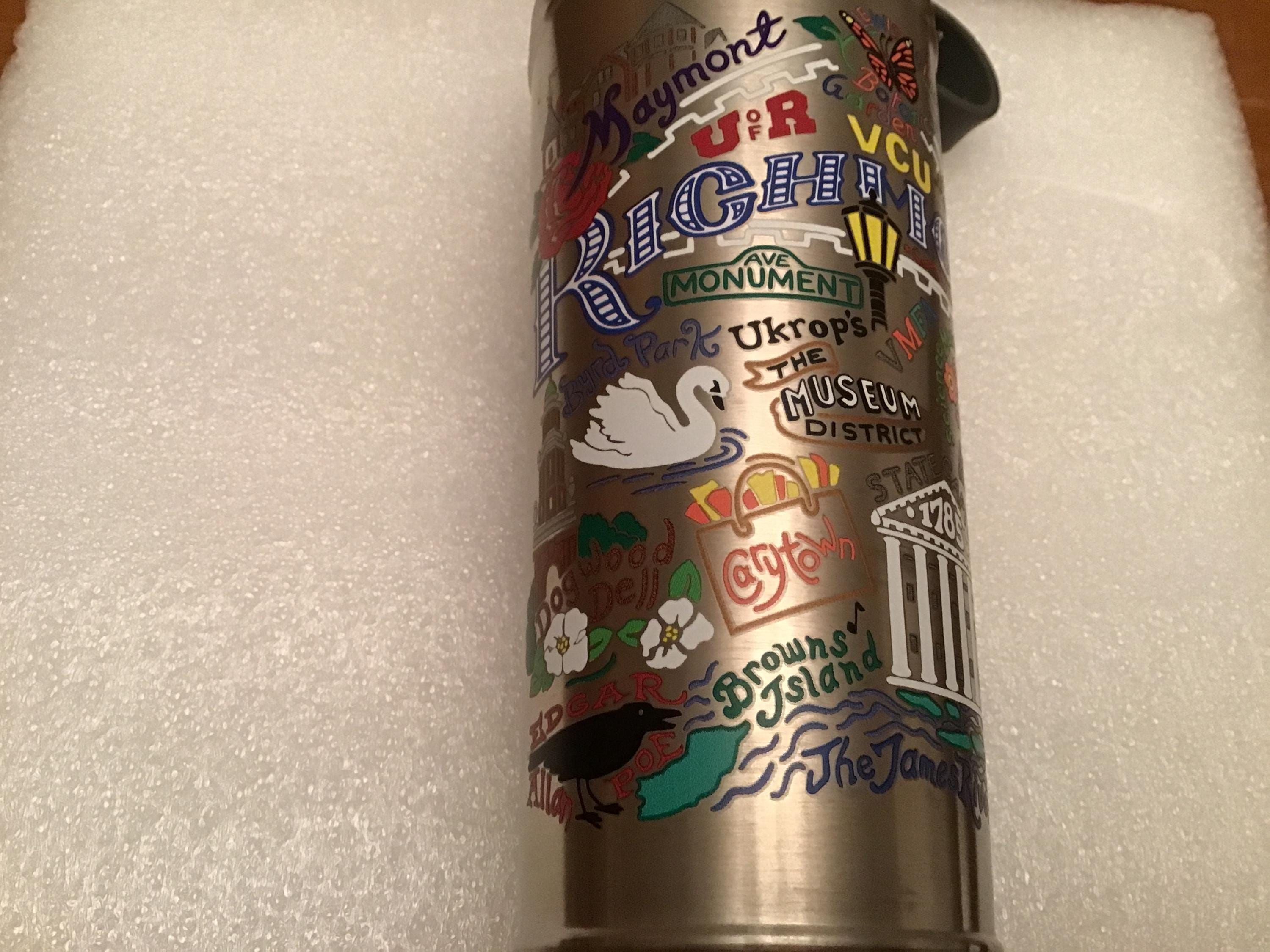 Catstudio Richmond Virginia Water Bottle Reusable Bottle Hot Drinks Cold Drinks Thermal Bottle