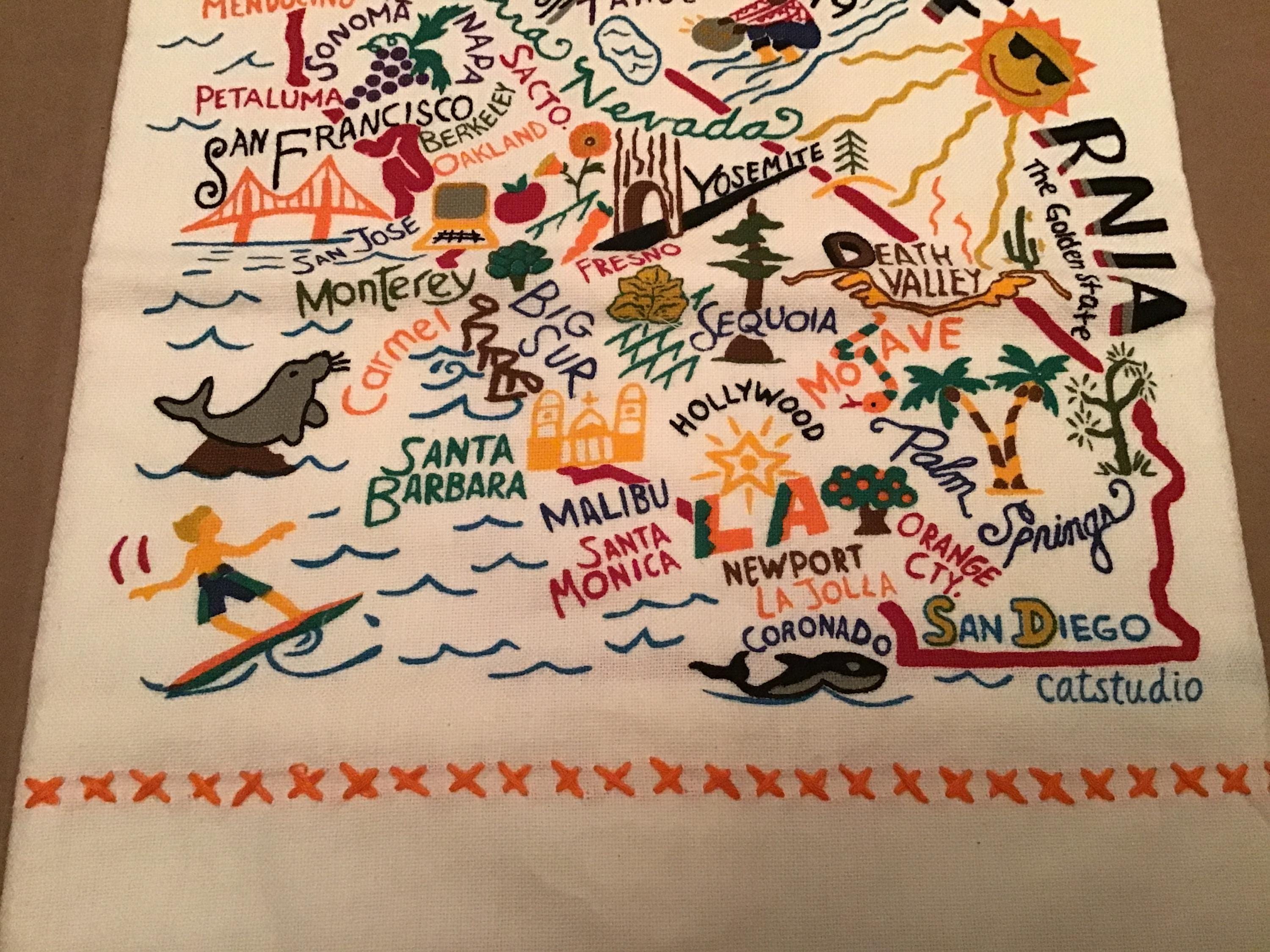 Catstudio California Hand Towel Kitchen Towel Home Decor Housewarming Gift