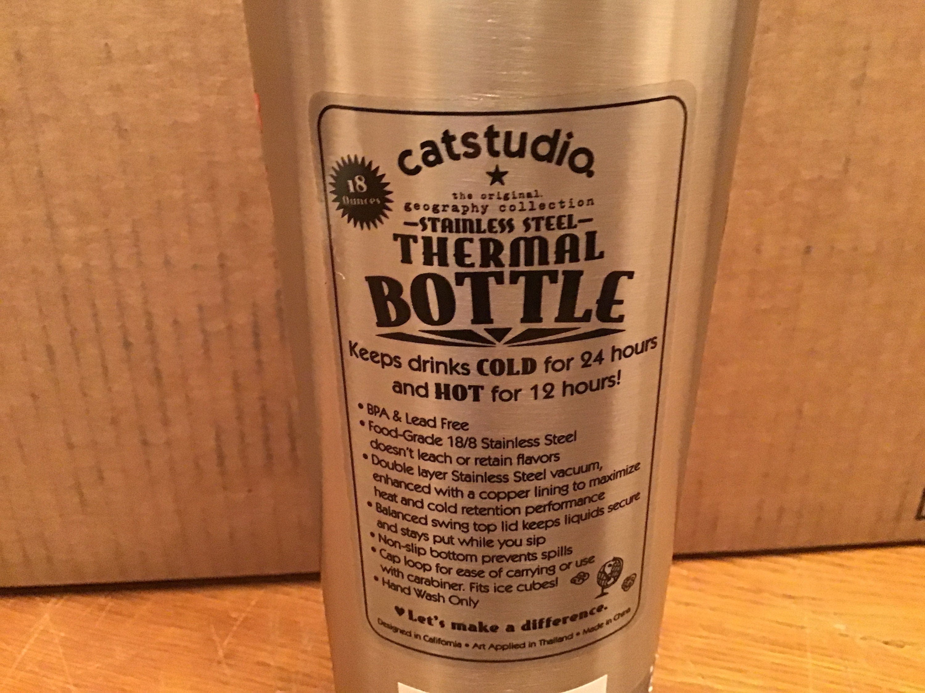 Hawaii Thermal Bottle Catstudio Stainless Steel Bottle Travel Cup Hot Bottle Cold Bottle