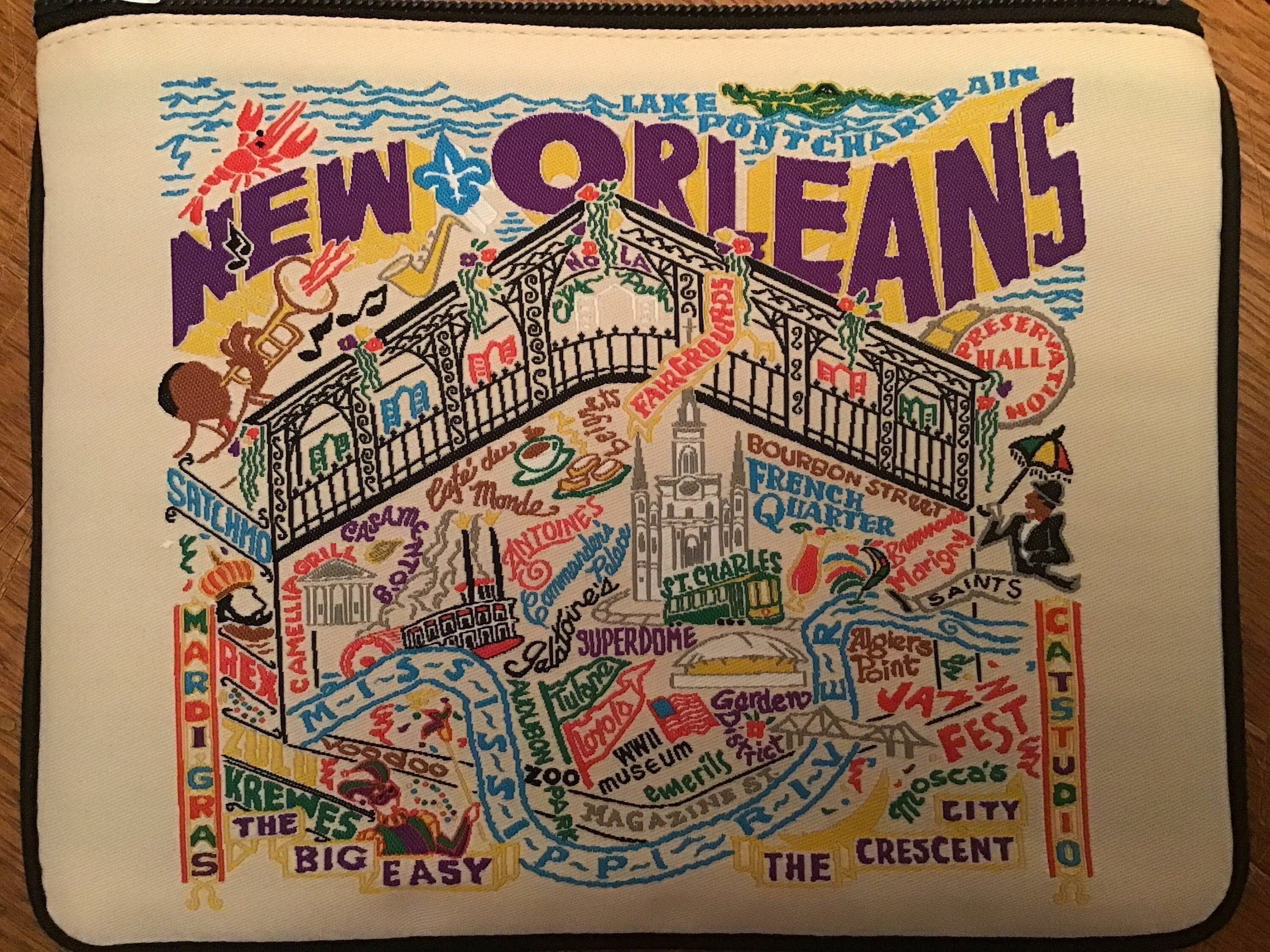 Catstudio New Orleans Pouch Catstudio Geography Collection Louisiana The Big Easy