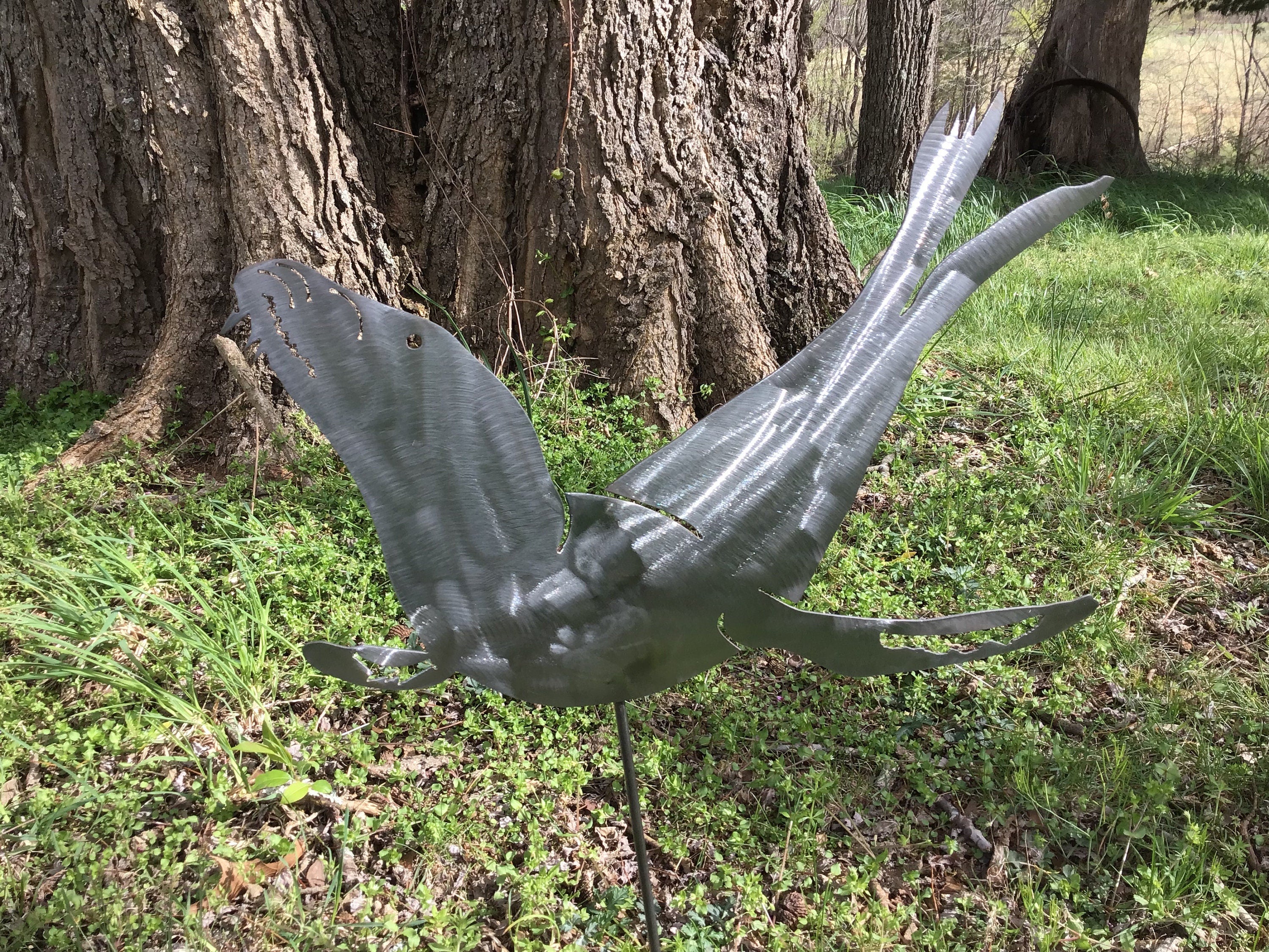 Sea Lion Garden Stake California Sea Lion Yard Stake Lawn Decor Garden Accessories Metal Art