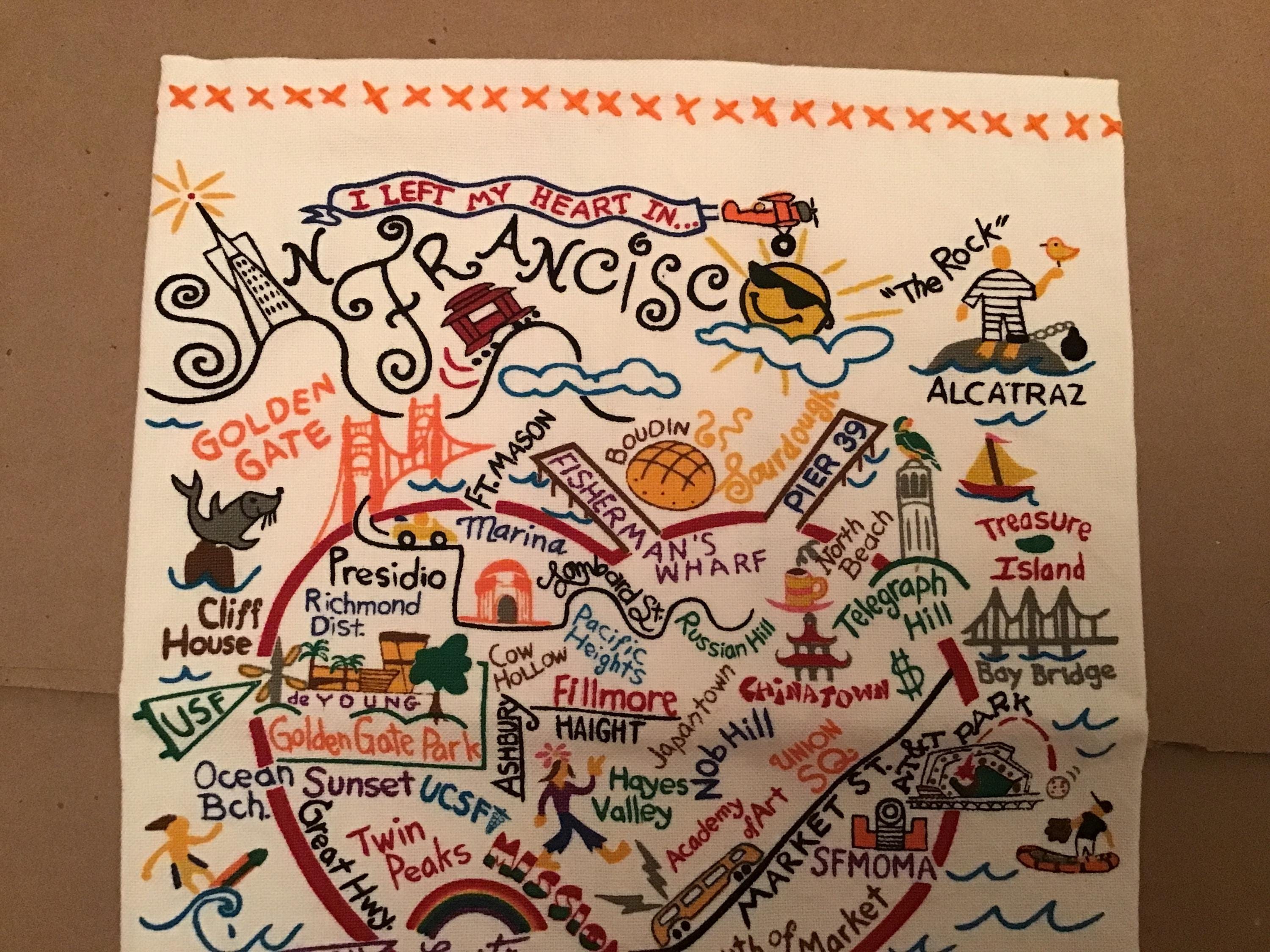 Catstudio San Francisco Towel Dish Towel Home Gifts House Decor Kitchen Towel