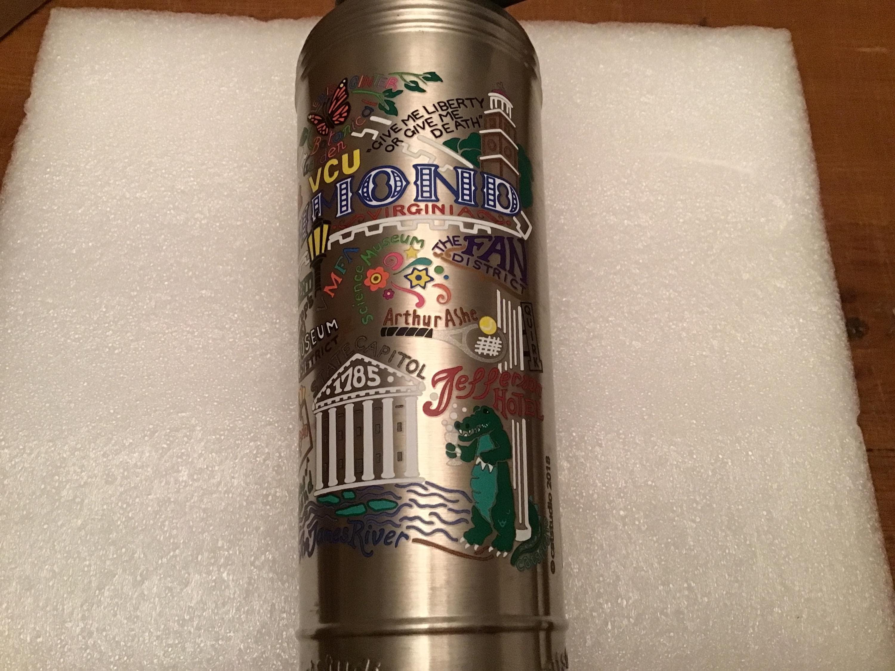 Catstudio Richmond Virginia Water Bottle Reusable Bottle Hot Drinks Cold Drinks Thermal Bottle