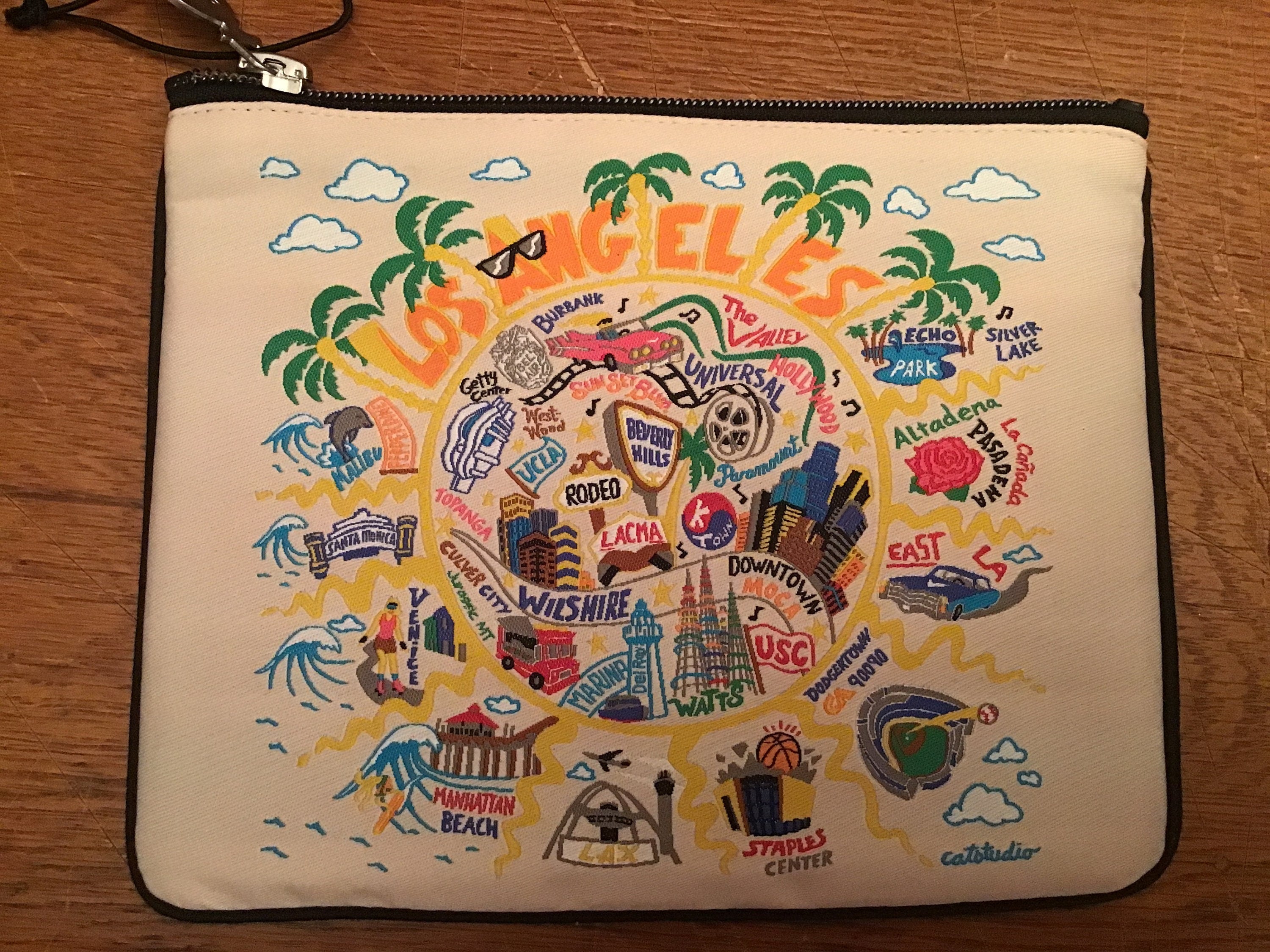 Los Angeles Zip Pouch Catstudio Small Pouch Small Bag California Designs